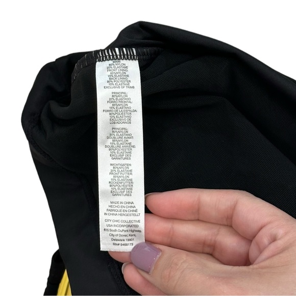 City Chic Azores Underwire Tank Swim Top Tankini - Size 20 - Picture 3 of 5